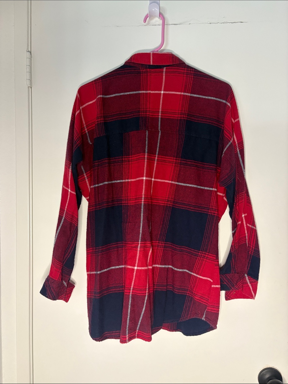 Full Tilt Red and Black Plaid Button-Down Shirt - Picture 3 of 3